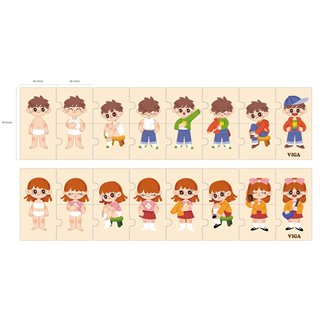 Getting Dressed Sequence Puzzle Set